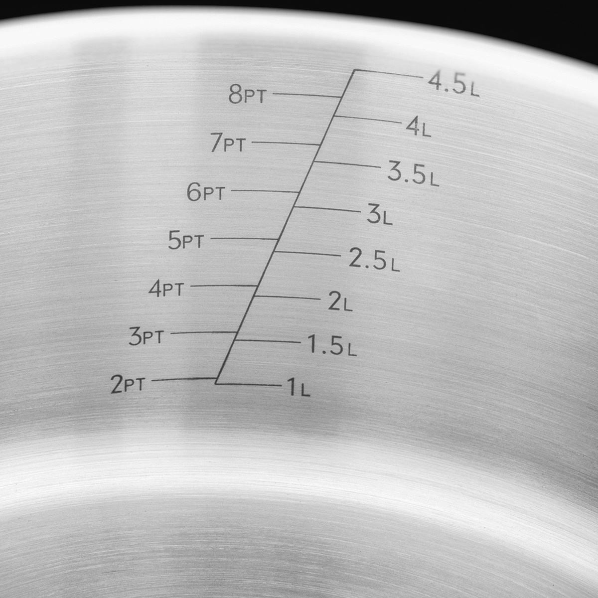 Stellar Induction Casserole Pot Measuring Guide