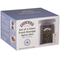 Kilner Fresh Storage 4 Piece Spice Jar Set BOX