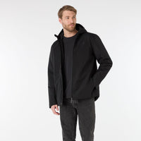 Black Musto Mens Original Insulated Waterproof Jacket ON Model