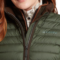 Schoffel Womens Hambleton Down Jacket Woodland  zip