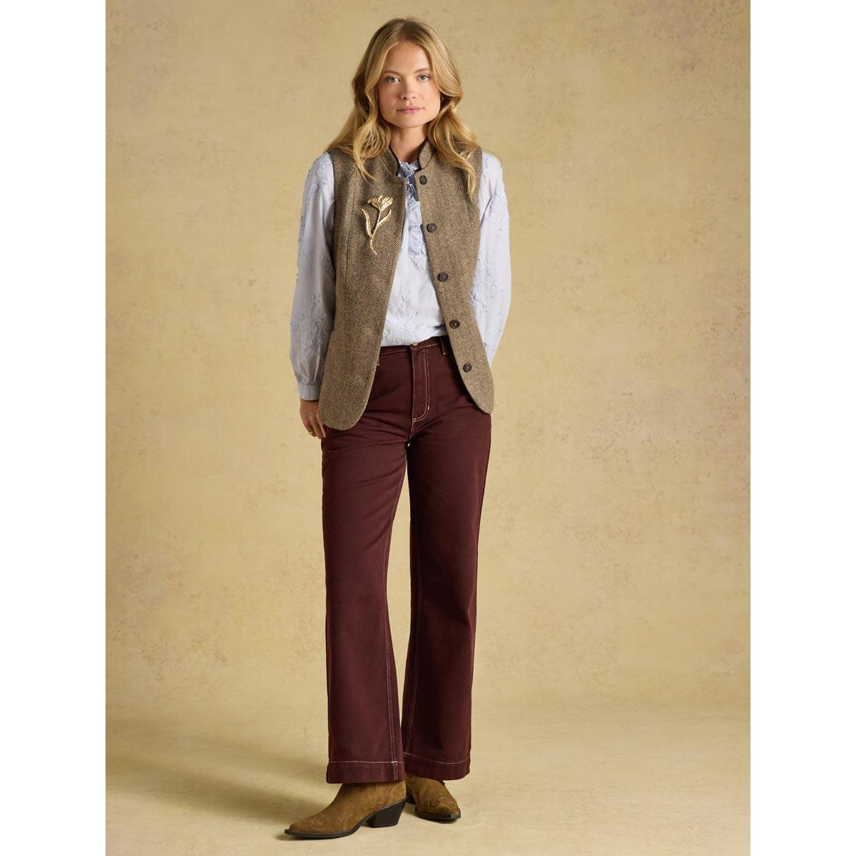 Joules Womens Melanie Ruffle Blouse