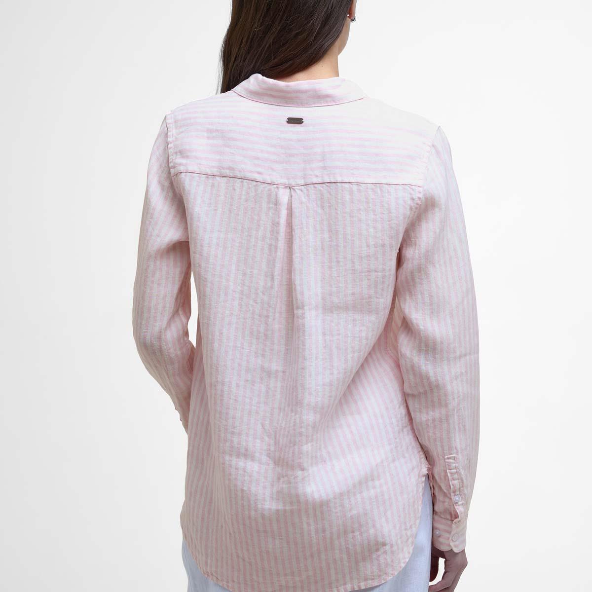Pink Punch Barbour Womens Marine Shirt Back