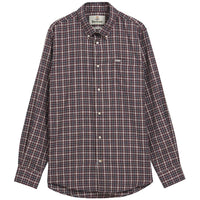 Dark Bordeaux Barbour Mens Dishford Thermo Weave Regular Fit