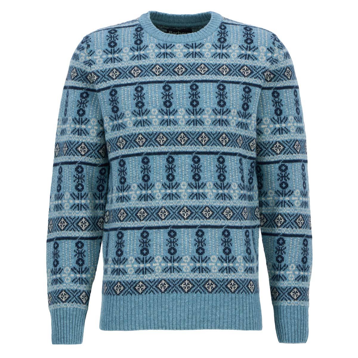 Barbour Mens Grangetown Fair Isle Crew Neck Sweater