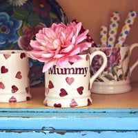 Emma Bridgewater Pink Hearts Mummy Half Pint Mug LS