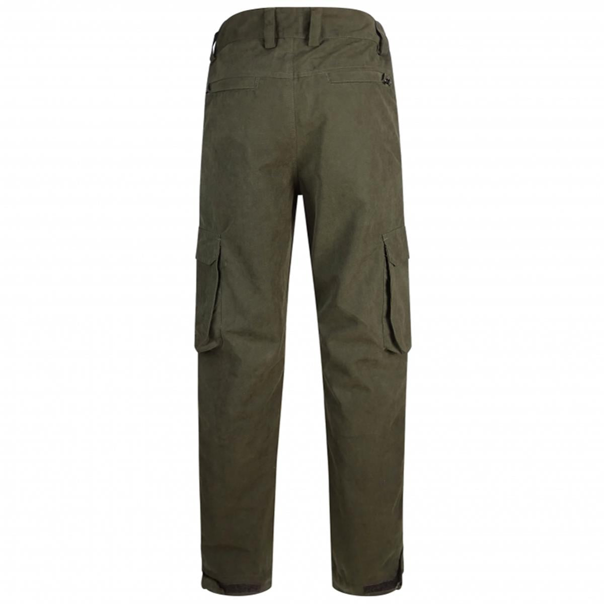 Dark Green Hoggs Of Fife Struther Field Trousers Back