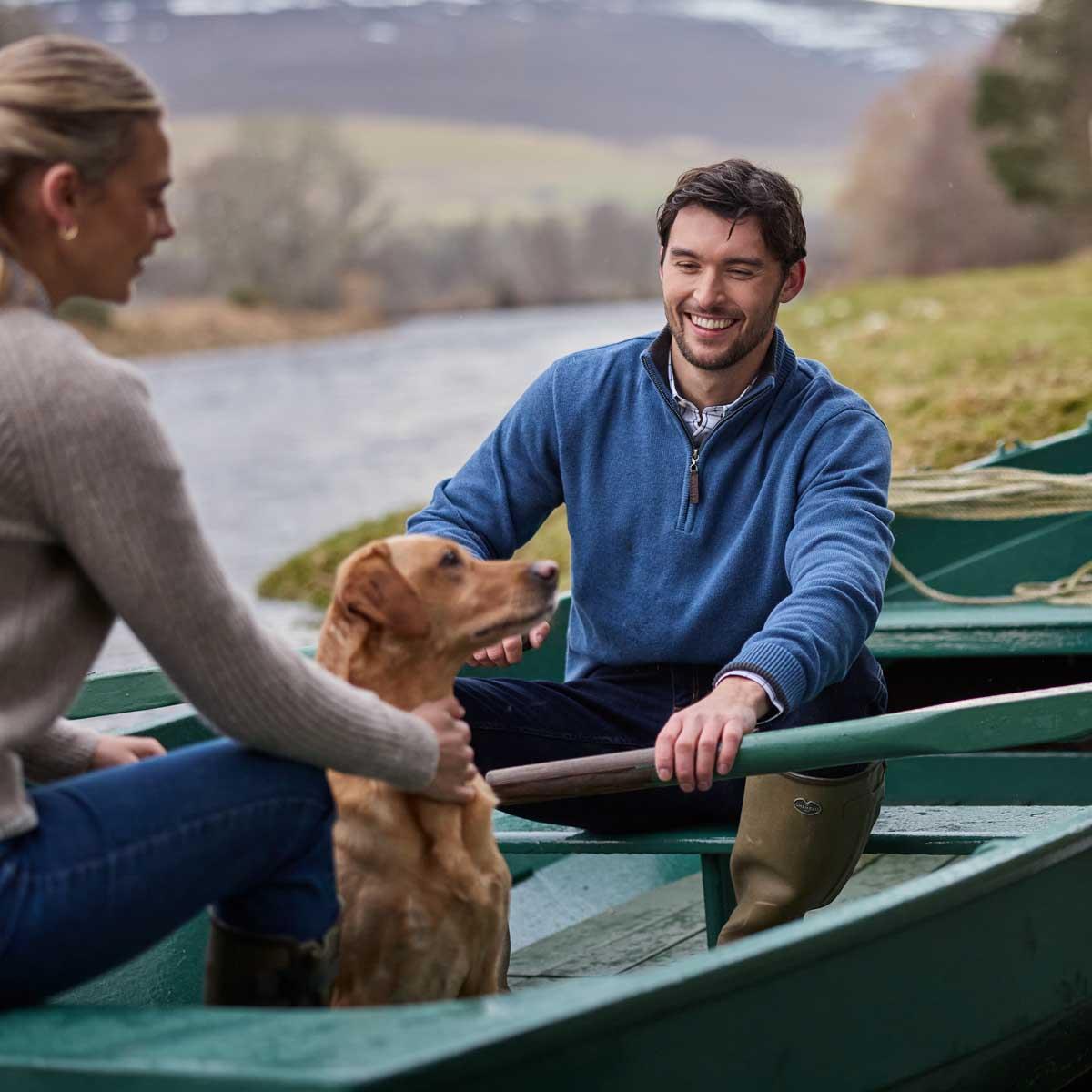 Schoffel Mens Castlebay 1/4 Zip Jumper