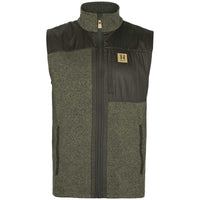 Willow Green/Shadow Brown Harkila Kalix Fleece Waistcoat