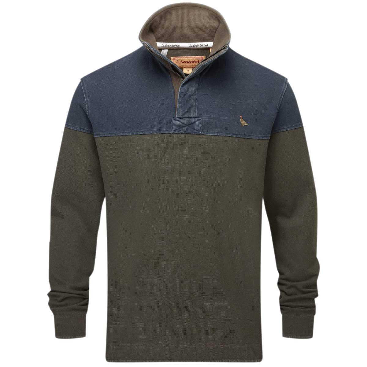Peat Green Ptarmigan Schoffel Mens Helford Heritage Sweatshirt