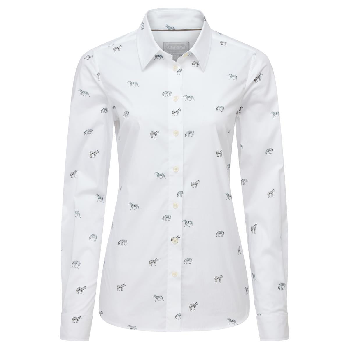 Zebra Print Schoffel Womens Norfolk Shirt