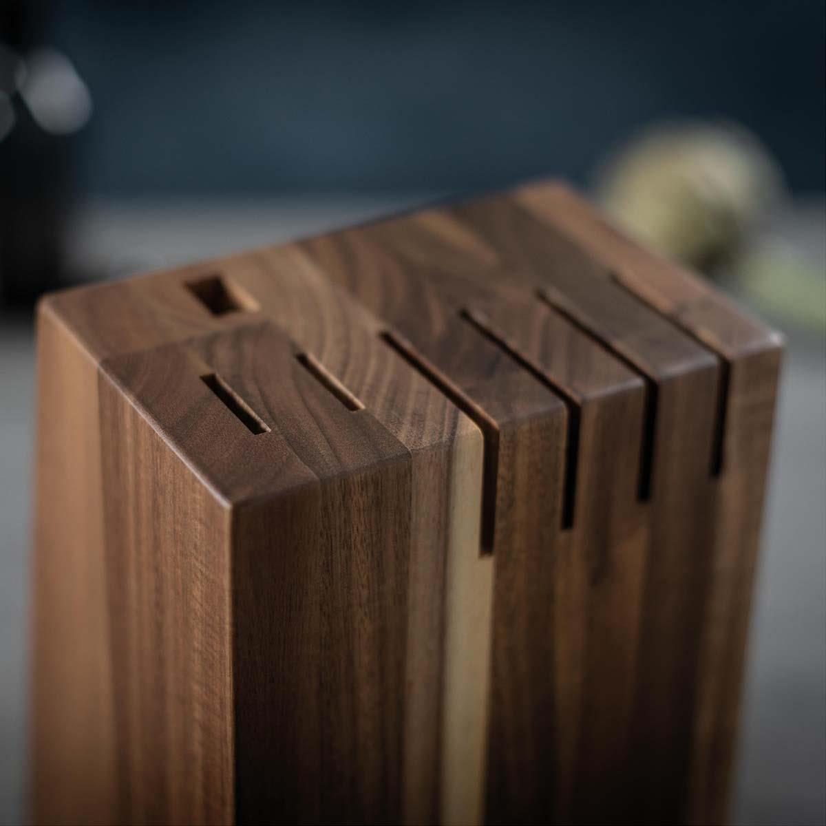 Kuhn Rikon Culinary Forged Acacia Knife Block LS2