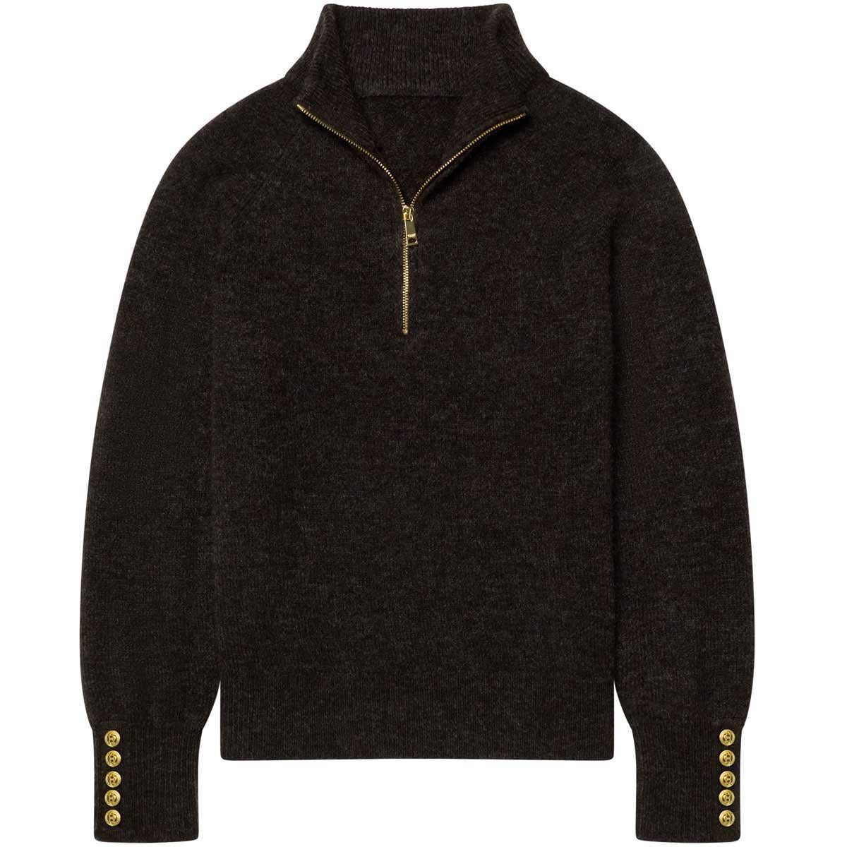 Holland Cooper Womens Tori Quarter Zip Knitted Jumper