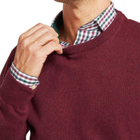 Schoffel Mens Calton Cotton Cashmere Crew Jumper