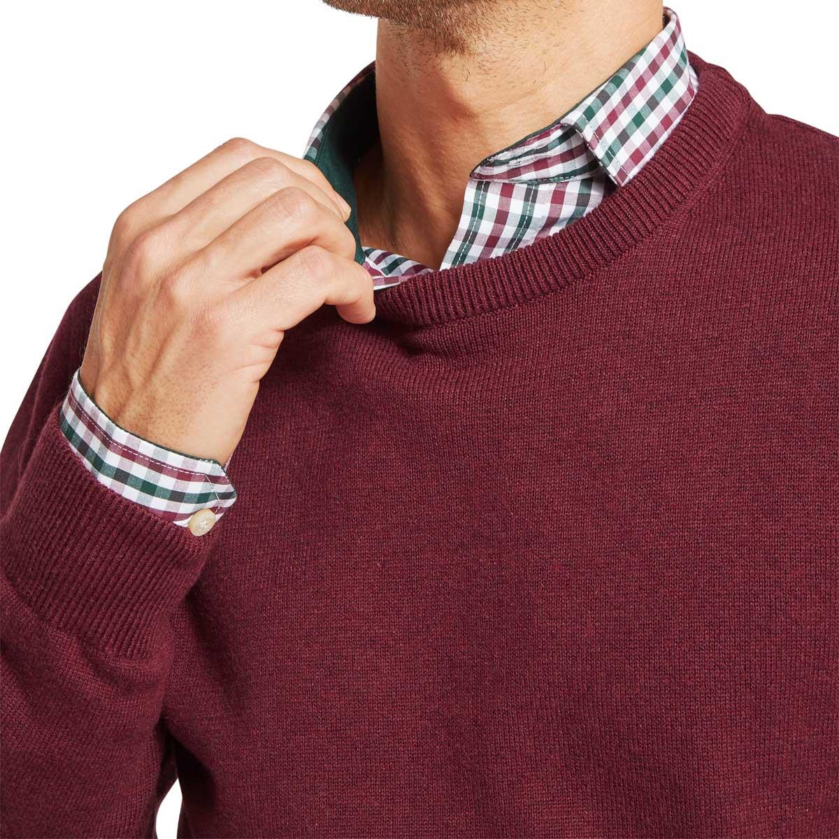Schoffel Mens Calton Cotton Cashmere Crew Jumper