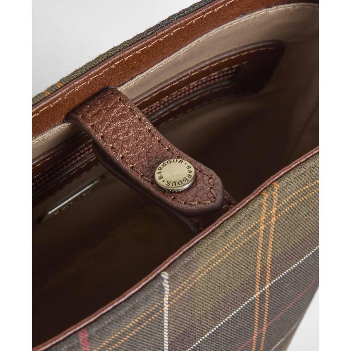 Barbour Womens Cedar Mini Tartan Bucket Bag