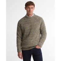 SHADOW GREEN Barbour Mens Horseford Crew Jumper FRONT
