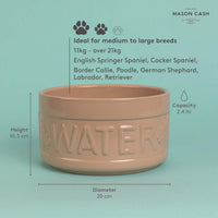 Mason Cash Cane Lettered Dog Water Bowl 20cm INFO