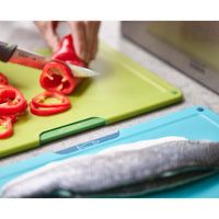 Joseph Joseph Folio Icon Steel Four Piece Board Set cut