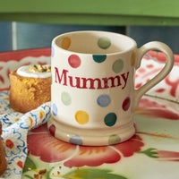 Emma Bridgewater Polka Dot Mummy Half Pint Mug LS