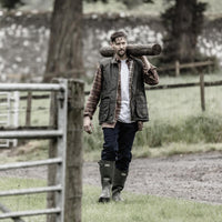 Olive Hoggs Of Fife Mens Padded Waxed Waistcoat Lifestyle 2