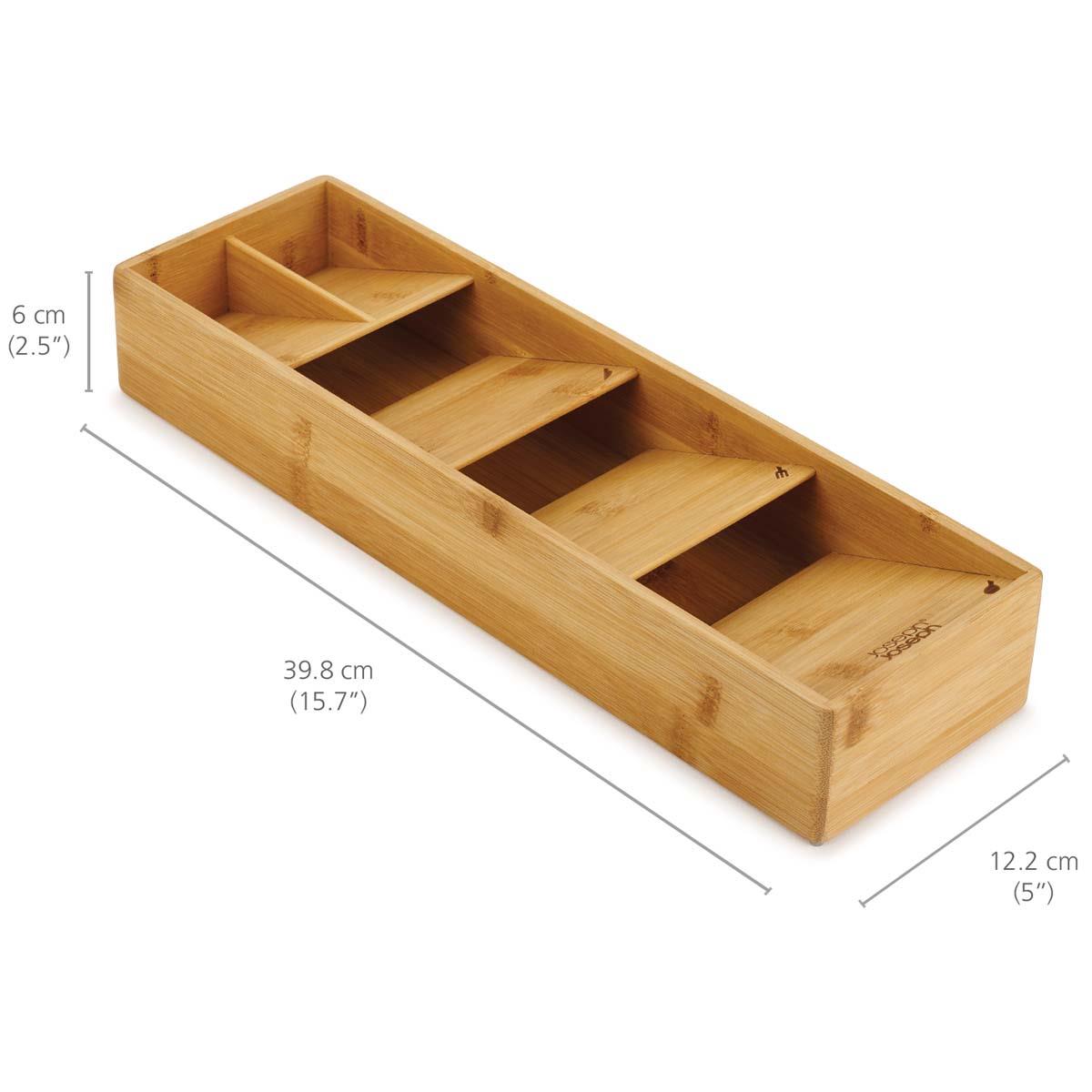 Bamboo Joseph Joseph DrawerStore Bamboo Cutlery Organiser SIZE