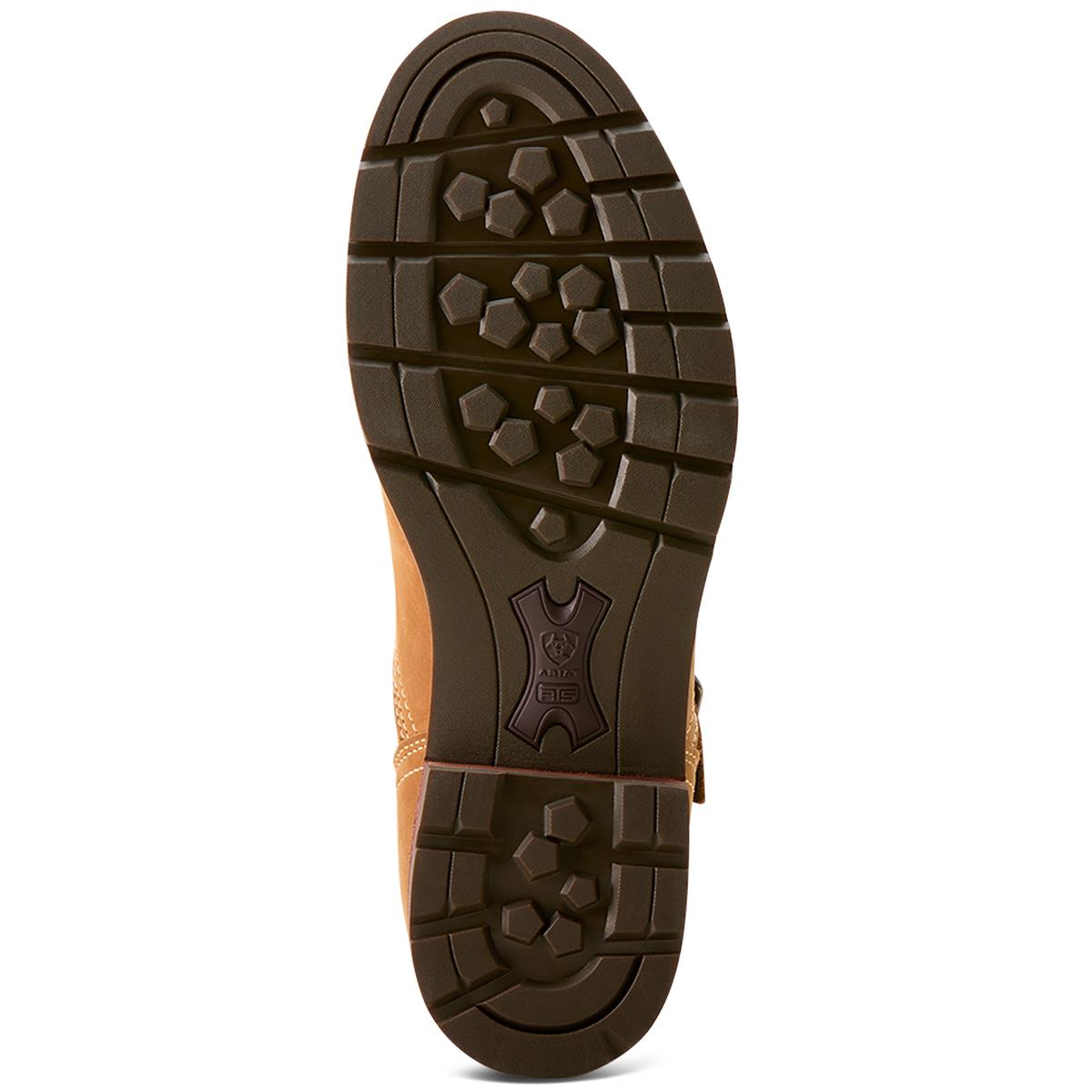 Caramel Tan Ariat Womens Savannah Sherpa Waterproof Boots Outsole