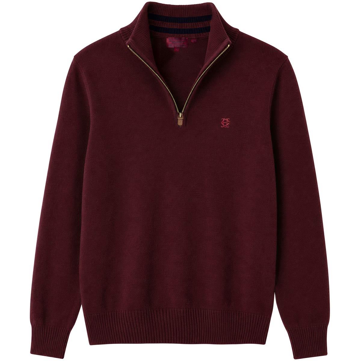 Holland Cooper Mens Fine Quarter Zip Knit Jumper