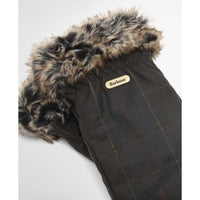 Barbour Womens Tartan Wax Mitts