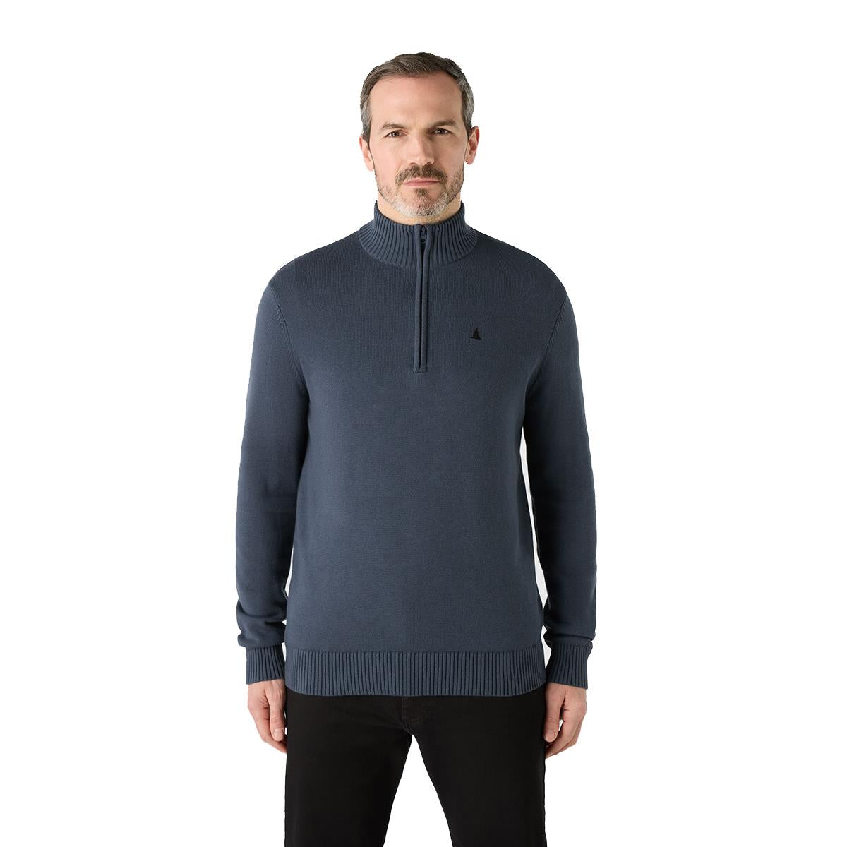 Musto Mens Original 1/4 Zip Neck Knit / Alpine Frost 85082_860-S / Small
