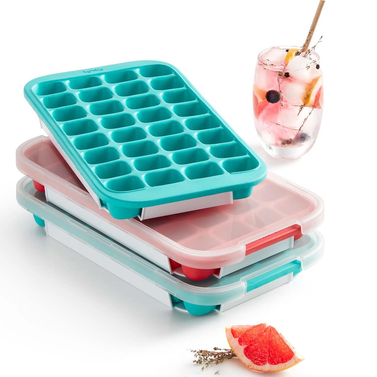 Lekue Industrial Ice Cube Tray with Lid Lifestyle