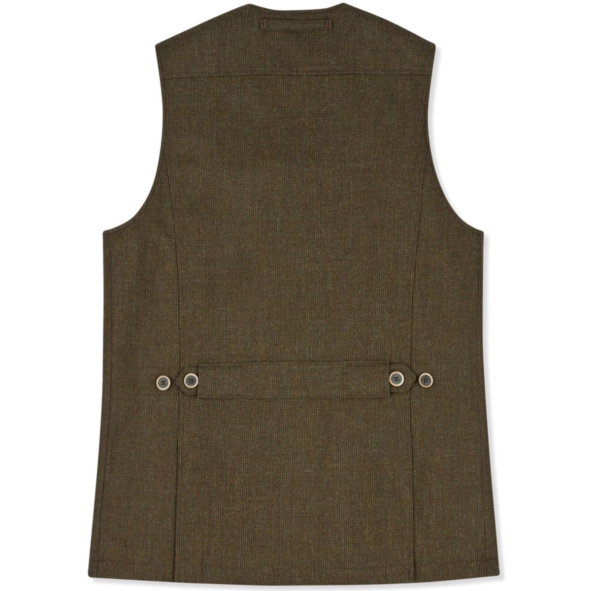 Musto Stretch Technical Tweed Waistcoat - Back View
