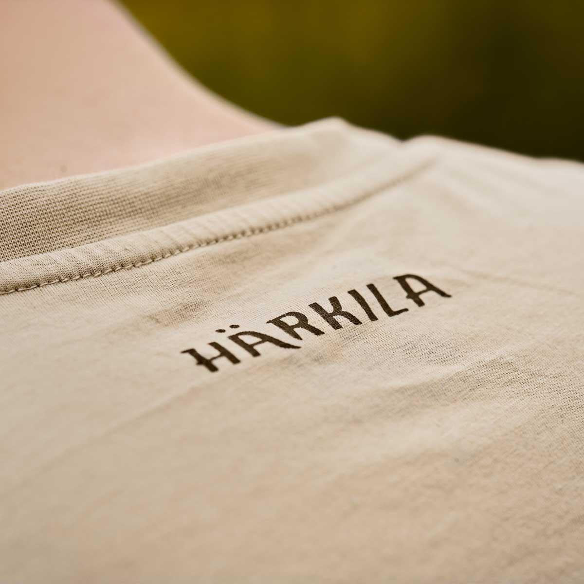 Pure Cashmere Harkila Mens Heim T-Shirt Neck Detail