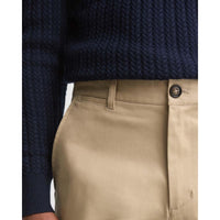 Washed Stone Barbour Mens Sueded Sateen Tailored Fit Trouser ZIP