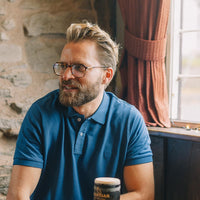 Albert and Maurice Classic Pique Polo Shirt Indigo Blue PUB