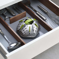 Green Joseph Joseph Steel Bloom Folding Steamer Basket STORAGE