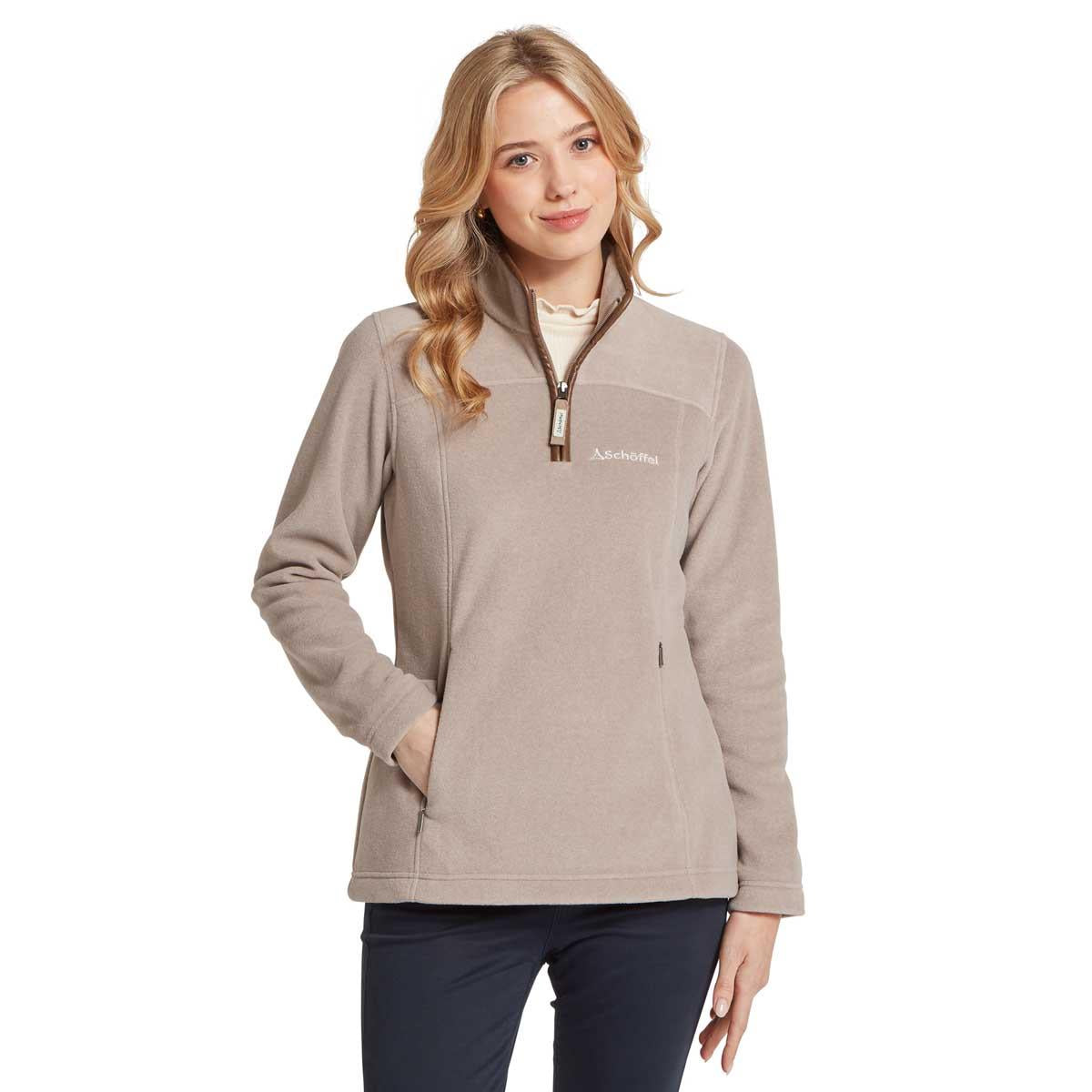 Mushroom Schoffel Tilton Fleece On Model
