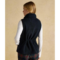 Navy Joules Womens Borg Heritage Fleece Gilet Back