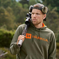 Grape Leaf/Mandarin Orange Harkila Mens Identity Hoodie ls2