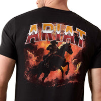 Black Ariat Mens Country Rock T-Shirt Back
