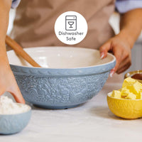 Mason Cash Home To Roost S18 Blue Mixing Bowl INFO2