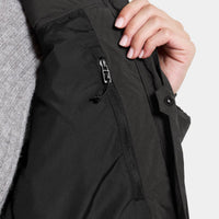 Black Didriksons Womens Katrin Parka Jacket