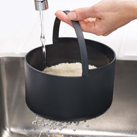 Stone/Orange Joseph Joseph M-Cuisine microwave rice cooker DRAIN