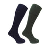 Hoggs Of Fife Mens 1902 Plain Turnover Top Stockings Twin Pack