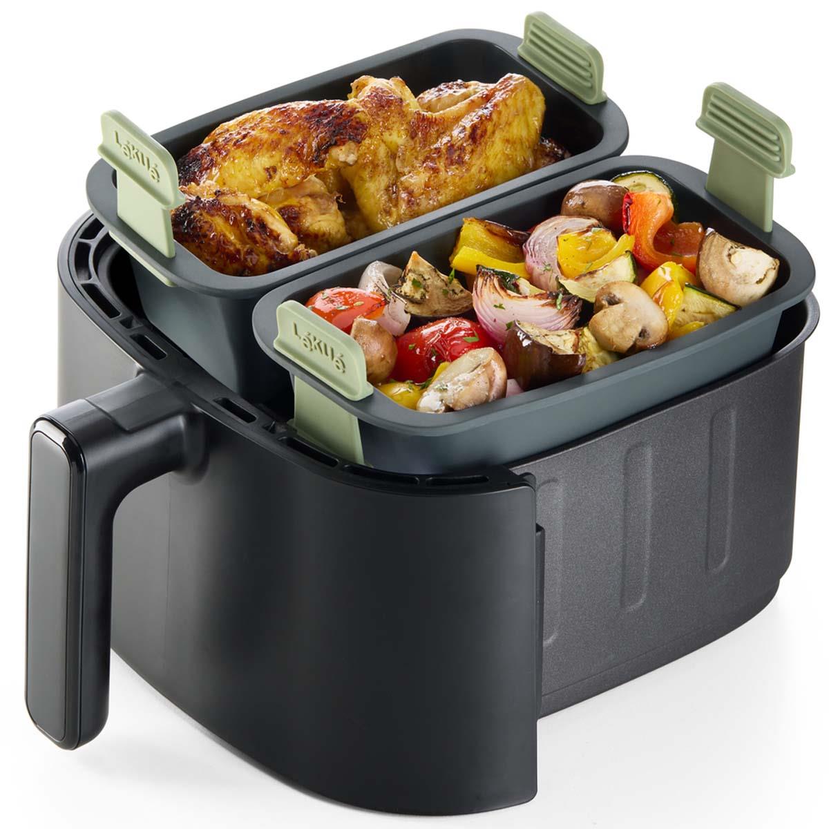 Lekue Air Fryer Rectangular Basket In Air Fryer