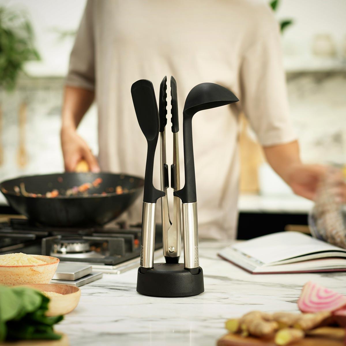 Joseph Joseph Elevate Fusion 3-piece Utensil Set With Stand