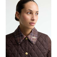 RUSTIC Barbour Womens Icons Tartan Collar Cropped COLLAR