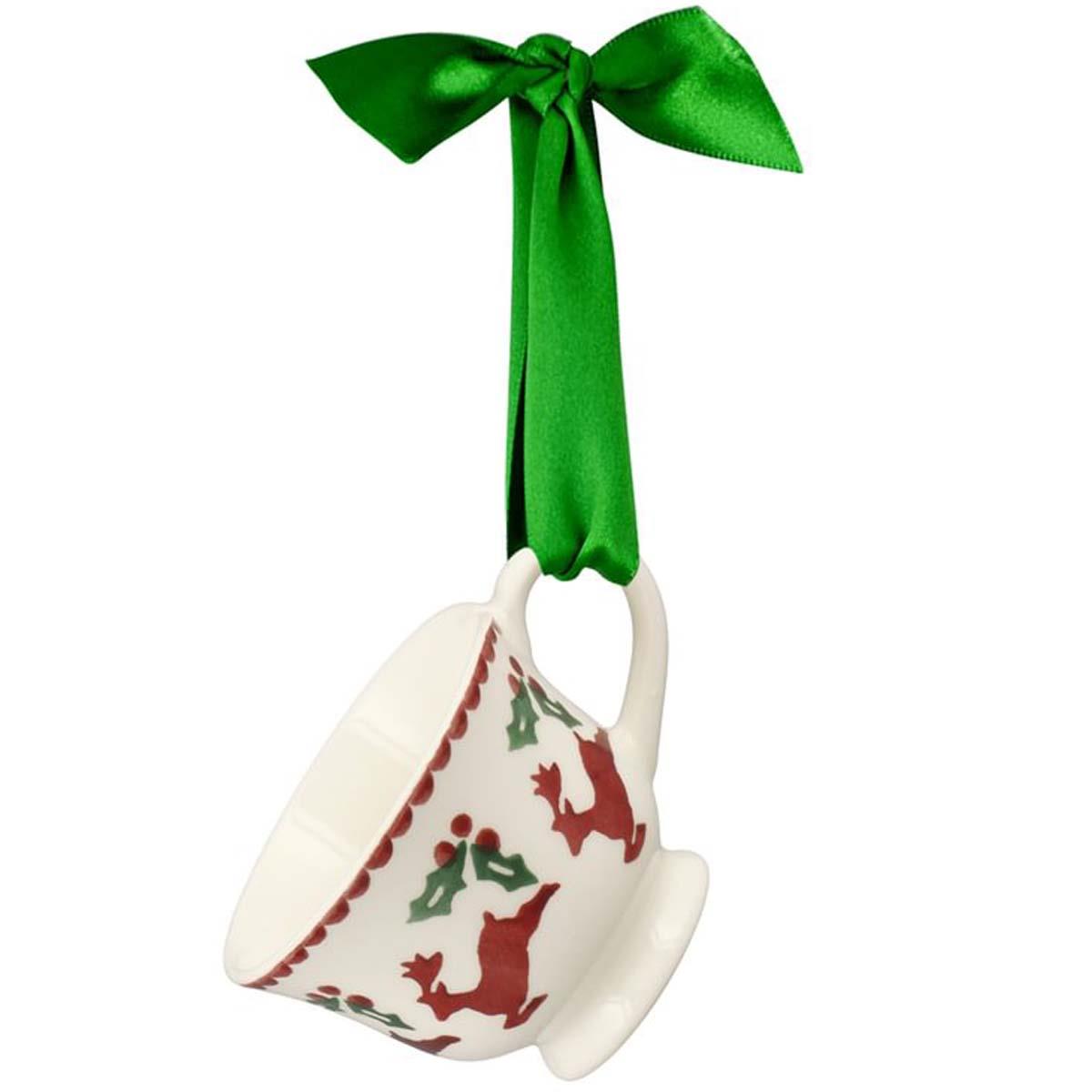 Emma Bridgewater Christmas Reindeer Tiny Teacup Boxed