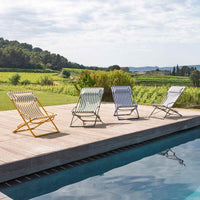 Lafuma Transaswing Airlon Stripe Folding Rocking Deckchair Range