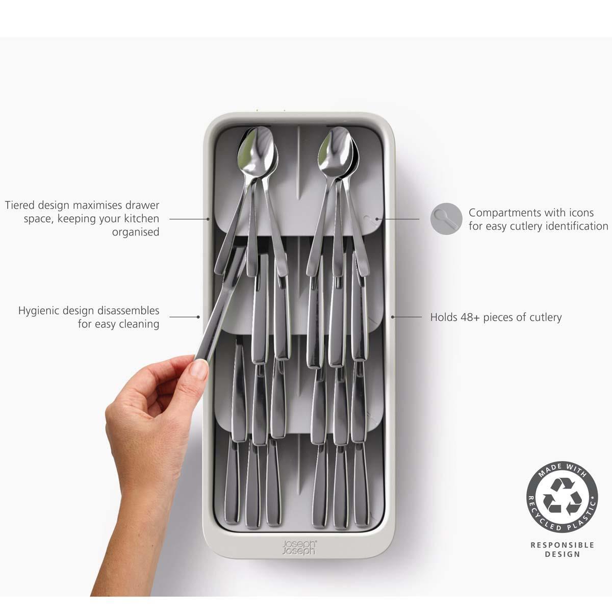 Joseph Joseph DrawerStore Large Tiered Cutlery Organiser