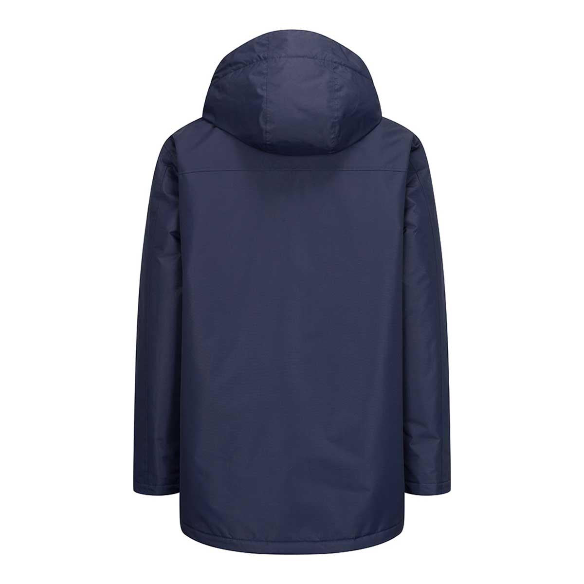 Ink Navy Hoggs Of Fife Mens Walker Long Coat Back